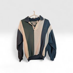 Vintage Arnold Palmer Colourblock Rugby Sweatshirt Pullover